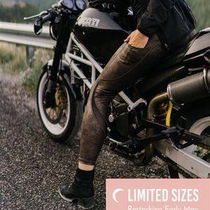 Zyia Distressed Copper drawstring light n tights